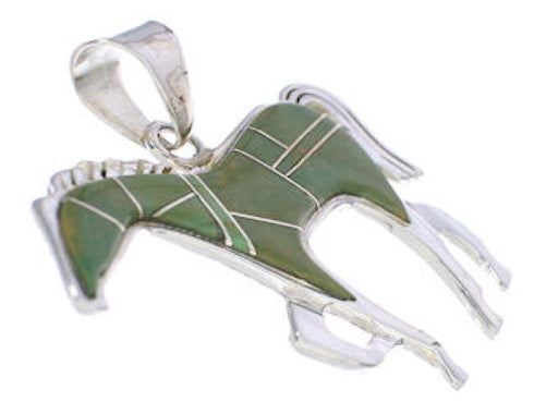 Turquoise Horse Pendant Southwest Jewelry EX29800
