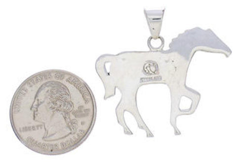 Turquoise Horse Pendant Southwest Jewelry EX29800
