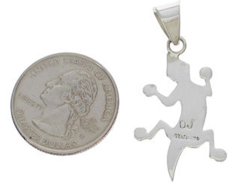 Southwest Multicolor Inlay Lizard Pendant Jewelry EX29374