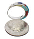 Southwest Silver And Multicolor Ring Size 4-3/4 EX41725