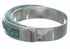 Sterling Silver Southwest Turquoise Inlay Ring Size 5-1/4 AX87658