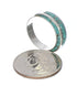 Sterling Silver Southwest Turquoise Inlay Ring Size 5-1/4 AX87658