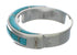 Turquoise Inlay Sterling Silver Ring Size 6-1/4 EX41830