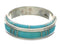 Southwestern Turquoise Inlay Ring Size 5-3/4 EX41845