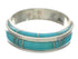 Southwestern Turquoise Inlay Ring Size 5-3/4 EX41845