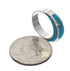 Genuine Sterling Silver Turquoise Ring Size 6-1/4 EX41877