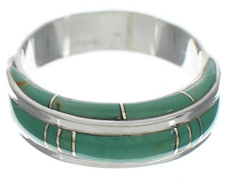 Sterling Silver Turquoise Ring Size 6-3/4 EX41944