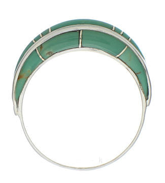 Sterling Silver Turquoise Ring Size 6-3/4 EX41944