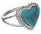 Turquoise Sterling Silver Heart Ring