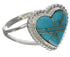 Turquoise Sterling Silver Heart Ring