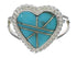 Turquoise Sterling Silver Heart Ring