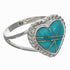 Turquoise Sterling Silver Heart Ring