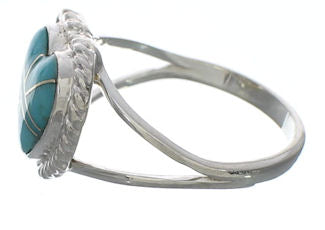 Turquoise Sterling Silver Heart Ring