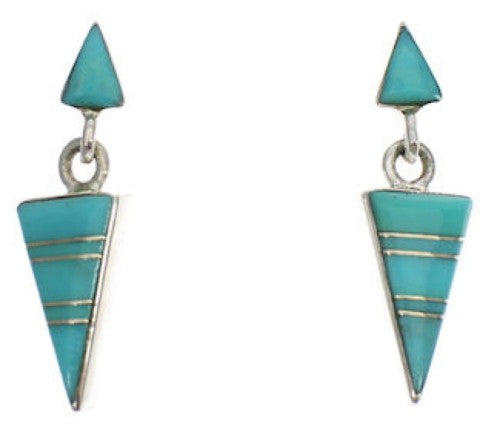 Southwest Sterling Silver And Turquoise Earrings PX24567