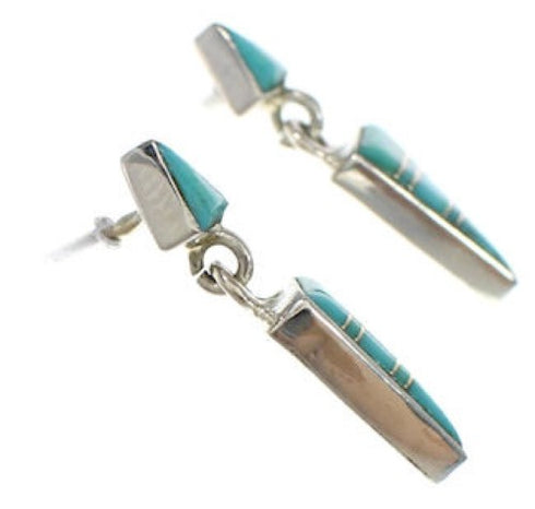 Southwest Sterling Silver And Turquoise Earrings PX24567