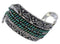 Turquoise Water Wave Sterling Silver Southwest Cuff Bracelet FX27912