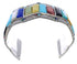 Southwest Multicolor Sterling Silver Cuff Bracelet FX27896
