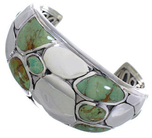 Turquoise Jewelry Sterling Silver Southwest Cuff Bracelet FX27158