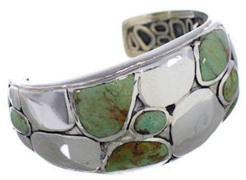 Turquoise Jewelry Sterling Silver Southwest Cuff Bracelet FX27158