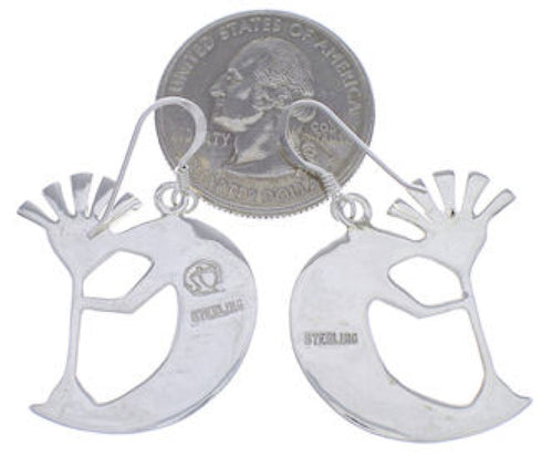 Turquoise Kokopelli Southwest Silver Jewelry Earrings PX32332