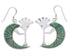Southwestern Sterling Silver Turquoise Kokopelli Earrings PX32346