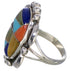 Authentic Sterling Silver Multicolor Southwest Ring Size 6-1/2 UX33638