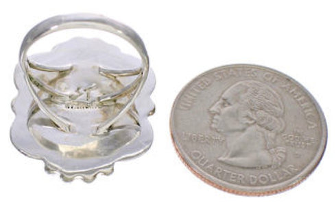 Authentic Sterling Silver Multicolor Southwest Ring Size 6-1/2 UX33638