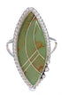Authentic Sterling Silver Turquoise Jewelry Ring Size 5-1/2 UX33946