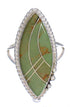 Genuine Sterling Silver Turquoise Jewelry Ring Size 7-1/2 FX93598