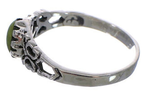 Authentic Sterling Silver Turquoise Southwest Ring Size 8-3/4 UX33997