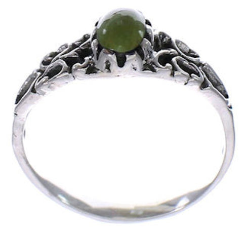 Authentic Sterling Silver Turquoise Southwest Ring Size 8-3/4 UX33997