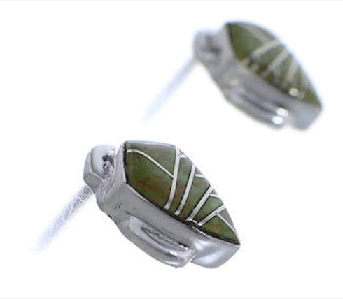 Turquoise And Silver Southwest Earrings EX31769