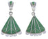 Genuine Sterling Silver And Turquoise Earrings EX31804