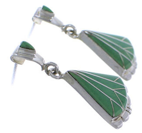 Genuine Sterling Silver And Turquoise Earrings EX31804