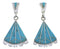 Southwestern Turquoise Inlay Earrings EX31807