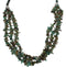 Native American Navajo Silver 3 Strand Turquoise Bead Necklace PX24588