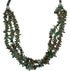 Native American Navajo Silver 3 Strand Turquoise Bead Necklace PX24588