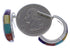 Multicolor Inlay Southwest Silver Post Hoop Earrings Jewelry PX24892
