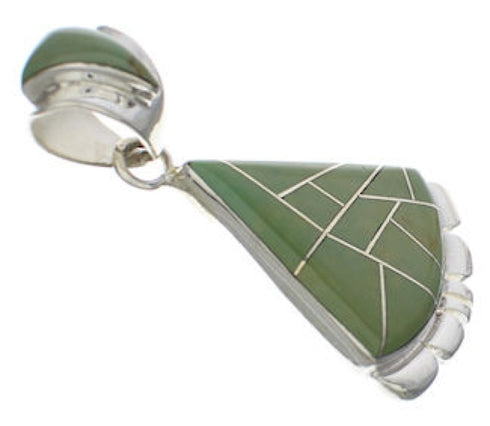 Turquoise Inlay Southwestern Pendant EX32201