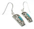 Southwest Turquoise And Silver Earrings EX32218