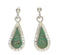 Southwestern Sterling Silver Turquoise Post Dangle Earrings TX26277