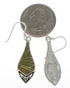 Sterling Silver And Turquoise Inlay Hook Dangle Earrings TX26446