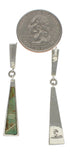 Sterling Silver Turquoise Southwestern Post Dangle Earrings TX26457