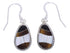 Sterling Silver Multicolor Southwest Hook Dangle Earrings FX31210