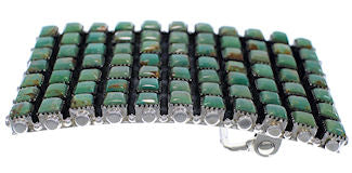 Genuine Sterling Silver Southwestern Turquoise Belt Buckle EX30152