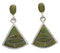 Southwest Silver Turquoise Inlay Post Dangle Earrings Jewelry EX24776