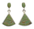 Turquoise Inlay Southwest Silver Post Dangle Earrings EX24778