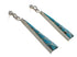 Genuine Sterling Silver Turquoise Southwest Post Dangle Earrings EX24796