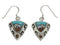 Native American Village Design Multicolor Earrings EX33142