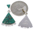 Southwestern Silver Jewelry Turquoise Inlay Earrings PX32131